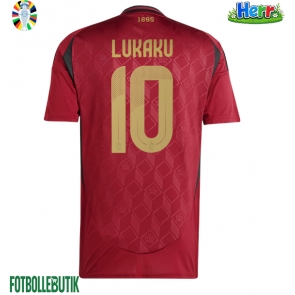Belgien Romelu Lukaku #10 Hemmatröja EM 2024 Kortärmad